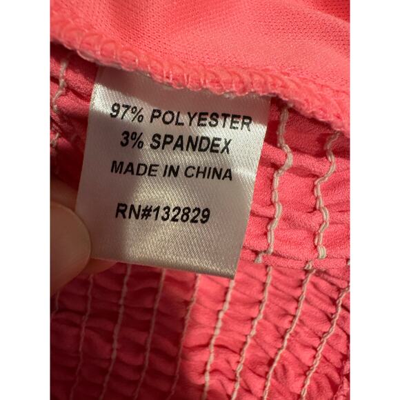 Superdown Coralia Bustier Pink Satin Off Shoulder Crop Top Medium - Picture 8 of 8